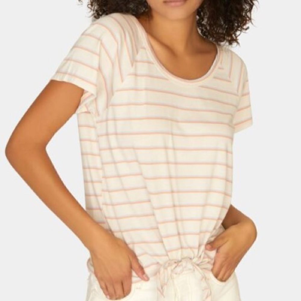 Sanctuary Striped Knot Front T-shirt